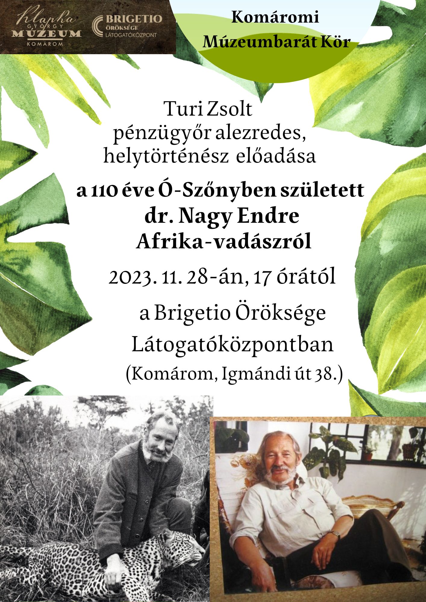 110 éve született Ó-Szőnyben dr. Nagy Endre Afrika-vadász (1)